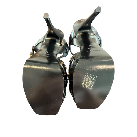 Saint Laurent Tribute Studded Platform Sandals Heels 145mm Party Statement Sz 9 - Picture 9 of 14